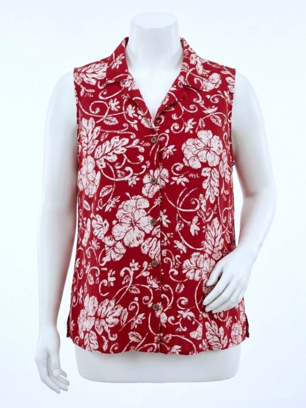 CROFT & BARROW Sleeveless Button-Down Blouse. Plus Size 2X